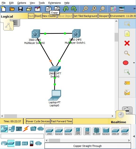 Packet Tracer 7.1.1 HSRP configuration with catalyst 3560 switch